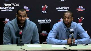 Postgame: Wade and James (12/01/10)