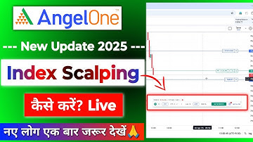 Angel one best Features😍| Trade directly on Index Chart | Angel one Chart Option Scalping Live 2025