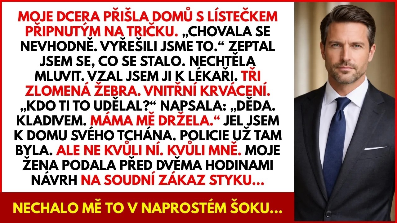 „Tati, mohli bychom o víkendu do akvária?“ zeptala se Emma, mléko jí stékalo po bradě. Byl to obyčejný čtvrtek, ale něco mi nedalo spát. Angelika odešla do práce a já zůstal stát v kuchyni s...