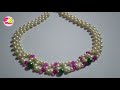 Party Wear Necklace/#55simpleandeasynecklacemakingtutorial