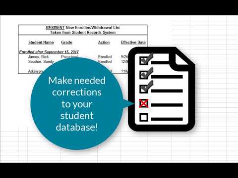 DPI SFS Pupil Count Reconciliation Process: An Easy Example