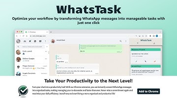 WhatsTask - Your Task List Directly on WhatsApp Web