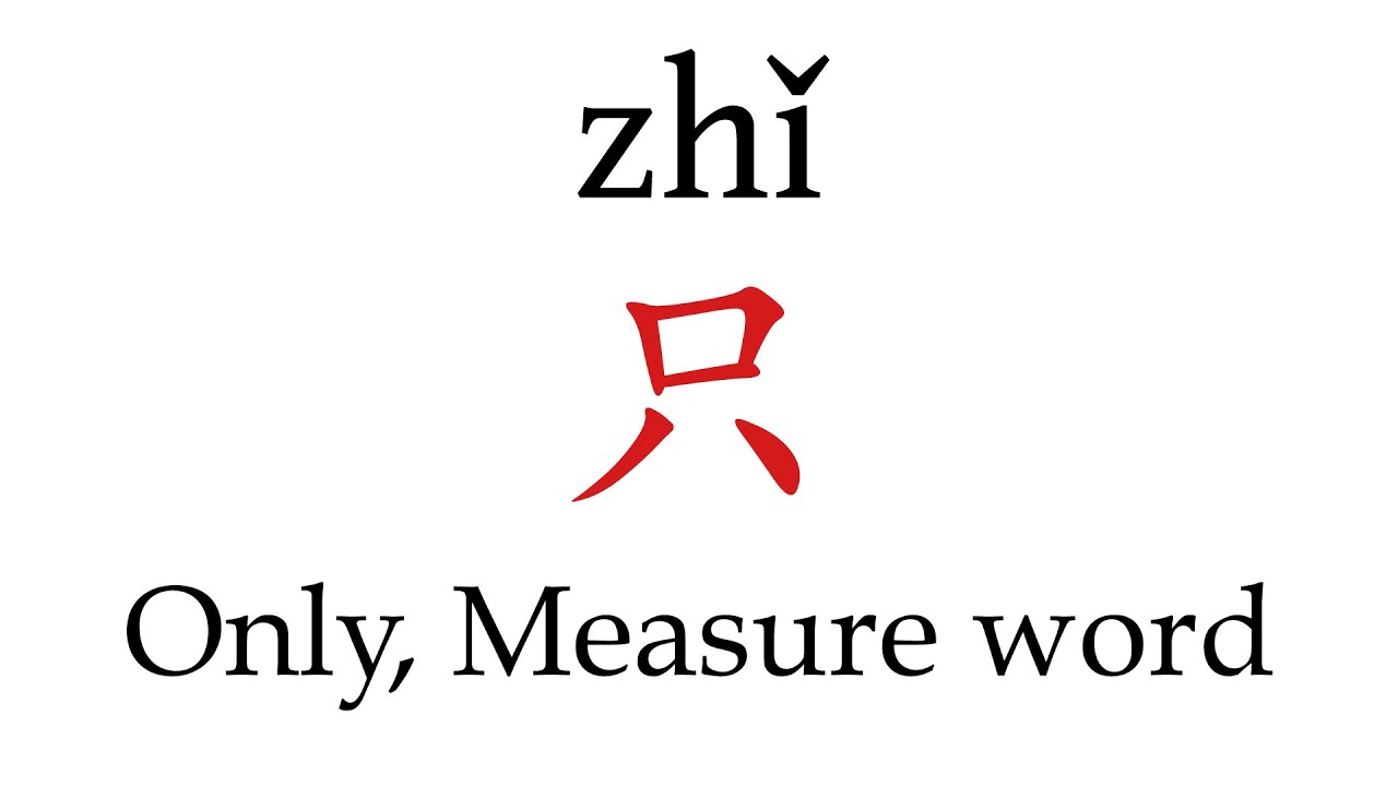 How to Pronounce 只 (Only, Measure word) Correctly in Mandarin Chinese ...