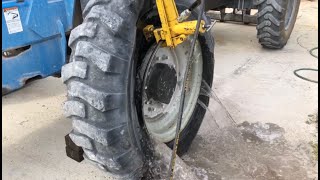 How to air up a tractor tire (13.00-24)