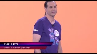 Famous AWS re:Invent 2018: Chris Dyl, Director of Platform at Epic Games, Speaks at Monday Night Live Wealth