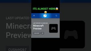 Minecraft preview for PlayStation is almost here!! #mcbe #minecraft #minecraftplaystation #ps4 #ps5
