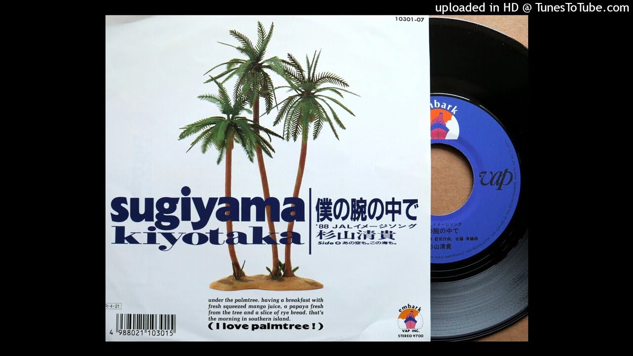 僕の腕の中で」 杉山清貴 (VINYL) - YouTube