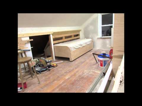 Mocking up the Bed Door on the Hidden Pull Out Bed