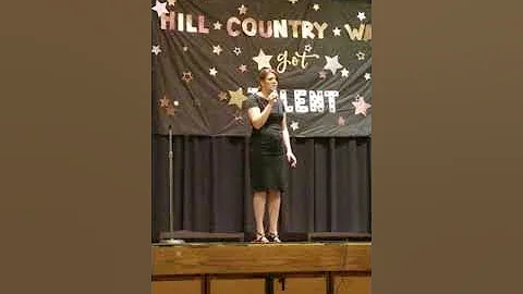 Kjersten in Hill Country Ward Talent Show