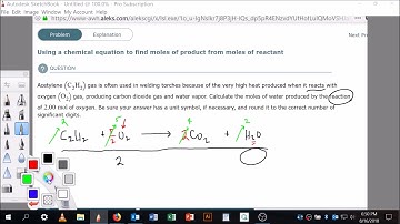 Using a chemical equation to find moles of product from moles of reactant