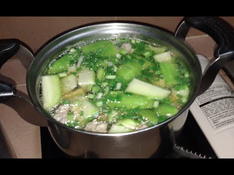Winter melon with pig meat soup cooked Cambodian style