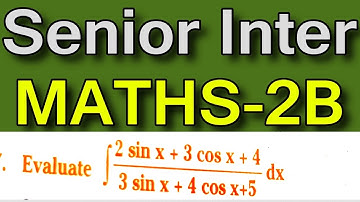 Most important Long answer questions for indefinite integration Maths-2B@NanajiGonnabathula
