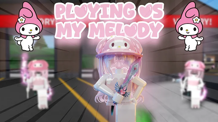 Playing MM2 as MY MELODY! (I BEAT TEAMERS AND CAMPERS) *KEYBOARD ASMR*