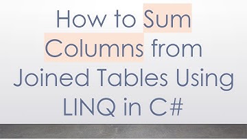 How to Sum Columns from Joined Tables Using LINQ in C#