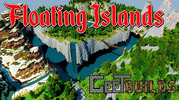 Minecraft WorldPainter Timelapse: Floating Islands, Canyons, Jungle Temple  [survival map download]