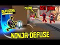 Ninja defuse in 5 4 3 2 1