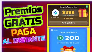 Nueva PÁGINA PARA GANAR PREMIOS Y CRIPTOMONEDAS GRATIS 🤑(TE PAGA POR DAR LIKE)