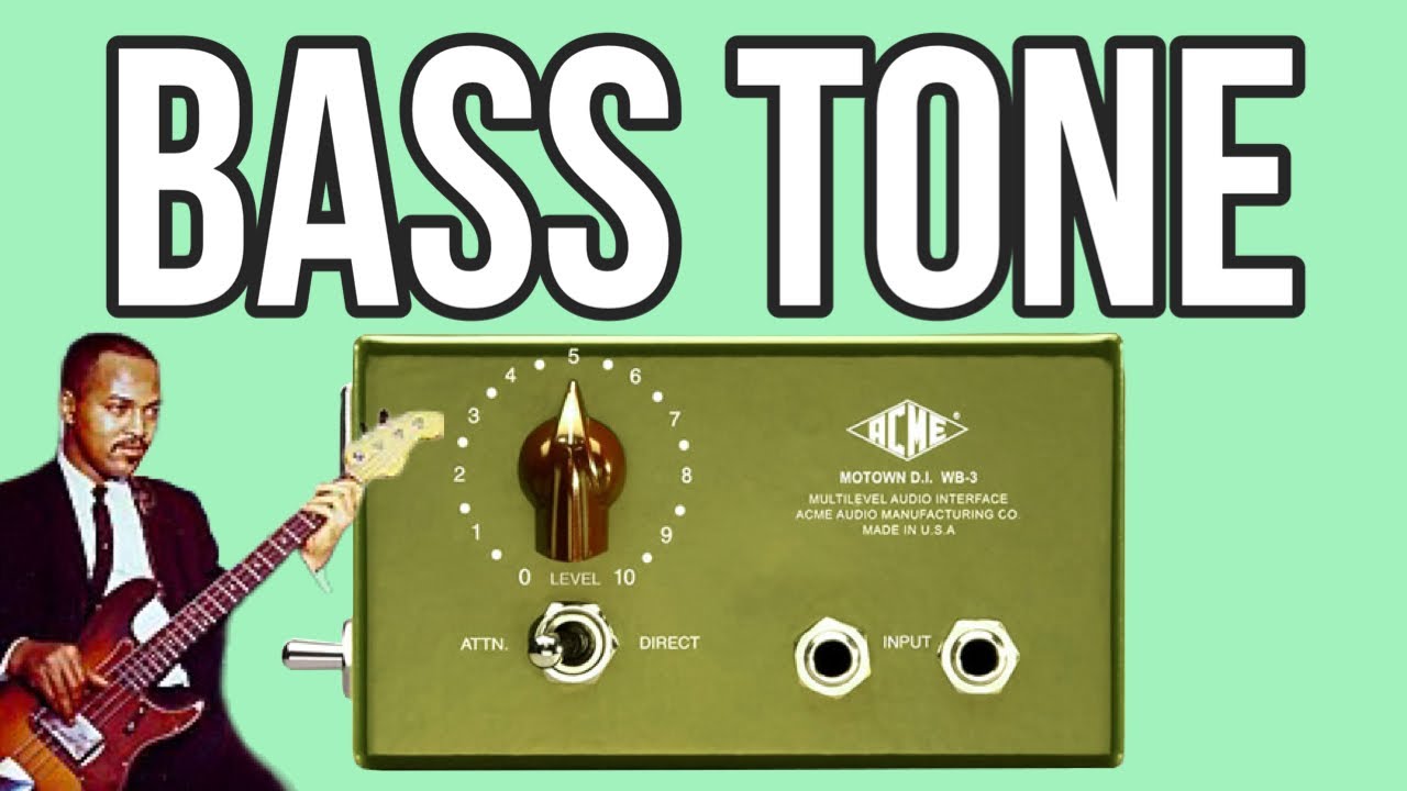 James Jamerson Bass Sound? WB-3 Motown DI Demo - YouTube