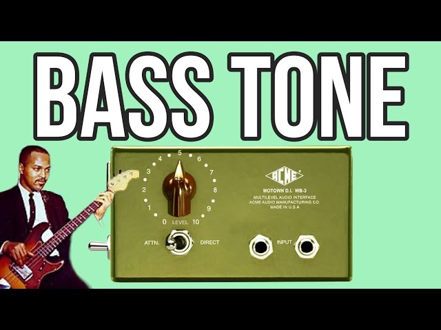 James Jamerson Bass Sound? WB-3 Motown DI Demo - YouTube