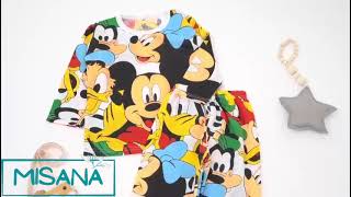 BAJU TIDUR ANAK KATUN PREMIUM LAKI PEREMPUAN PAKAIAN KAOS SETELAN SET COWOK CEWEK PIYAMA MURAH SANTAI MICKEY LUCU MMN02