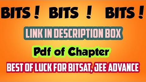 BITSAT PREP GUIDE PDF LINK
