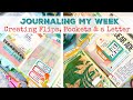 IDEAS FOR A WEEKLY JOURNAL SPREAD | Junk Journal With Me | Flip Page, Pocket & Letter