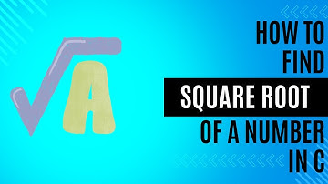 How to find a square root of a number in C programming.