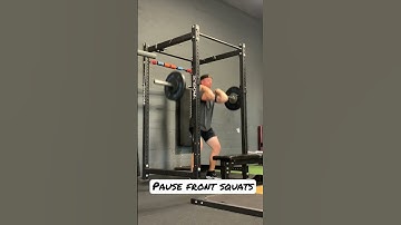 Leg builder! Pause front squats ..