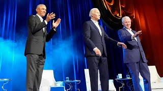 Biden fundraiser with former presidents raise $25 million