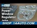 How To Install Replace Rear Power Window Regulator 1999-2005 VW Volkswagen Jetta