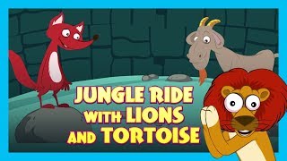 jungle ride with lions and tortoise tia tofu storytellling kids hut stories