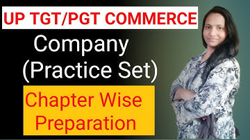 UP TGT/PGT COMMERCE // MCQ on Company