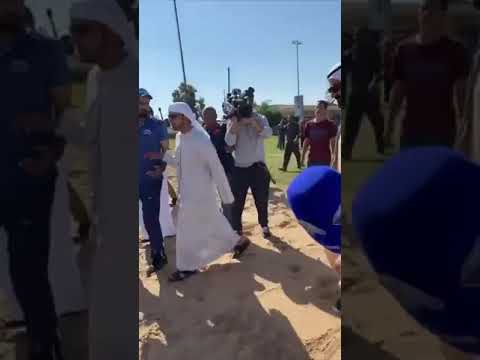 شاهد الأميرة هيا بنت الحسين أفقدته صوابه تصر ف غريب من حاكم دبي أمام الن اس