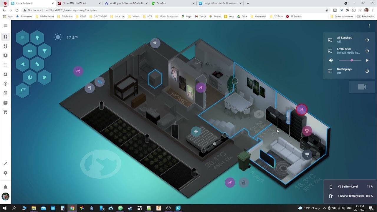 Home Assistant Floorplan SVG Inkscape 