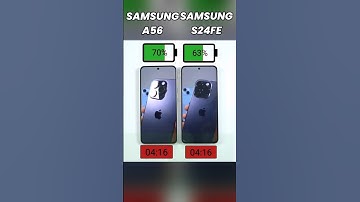 Samsung A56 vs Samsung S24 FE Battery Drain Test 🔥 | EPIC Battery Test #shorts