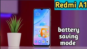 How To Enable Battery Saving Mode In Redmi A1, Redmi A1 Mein Battery Saving Mode On Kaise
