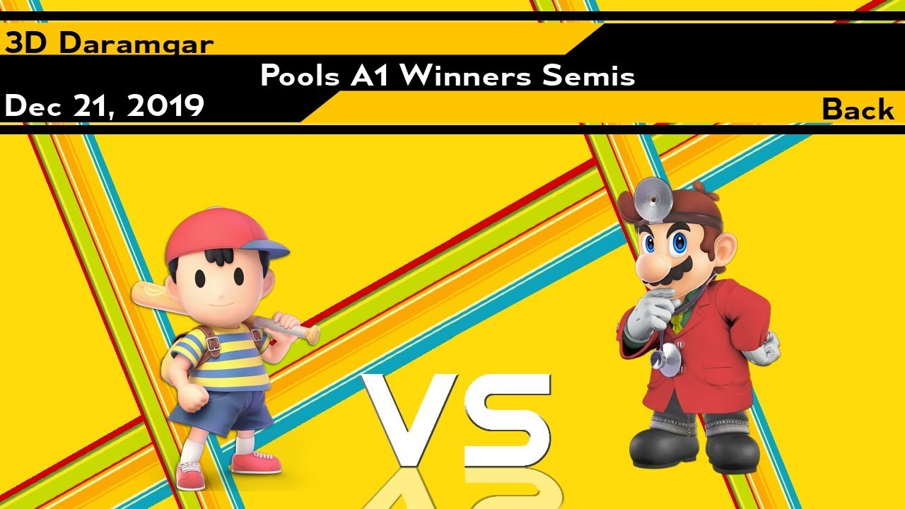 [Smash Ultimate] XenoArcadian 2019 Q4 (Pools A1 Winners Semis) - 3D Daramgar vs Back