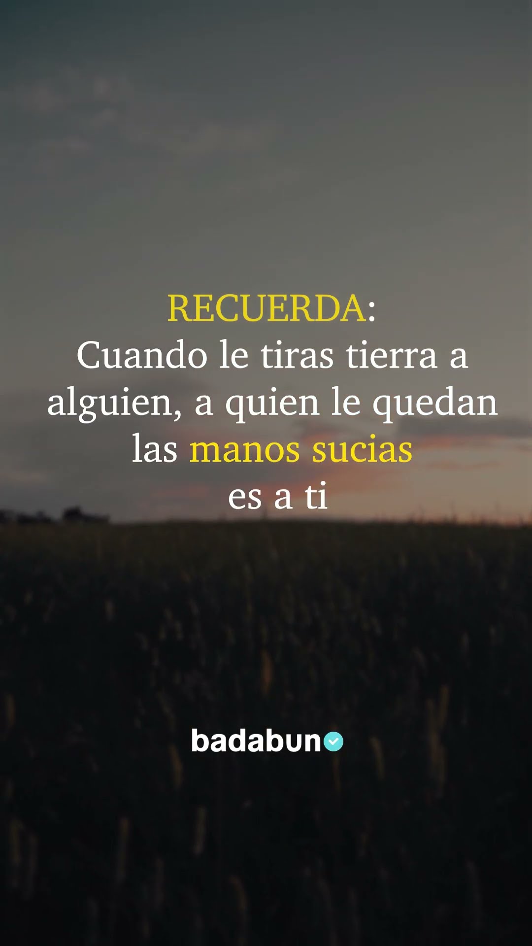 No te ensucies las manos