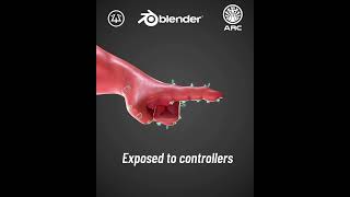 Perfect finger bending in Blender #blender #animation #tutorial
