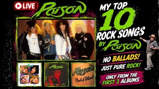 My Top 10 HARDEST ROCKING Poison Songs (No Ballads!) 📱