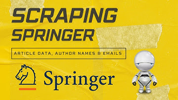 Scraping Springer Research Articles Data | Author names and emails | WebHarvy
