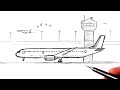 كيفية رسم طائرة سهلة دروس الرسم سهلة 