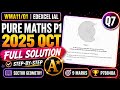 WMA11/01 | P1 OCT 2025 | Q7 Explained Step-by-Step | P78848A | Edexcel Pure Math | IAL Maths