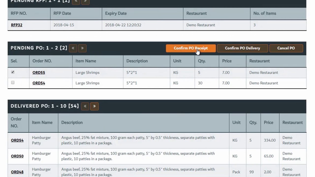 Supplier Portal Dashboard Page YouTube