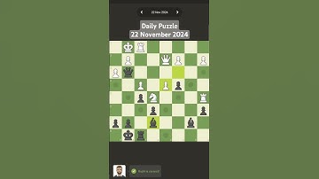 Daily Puzzle 22 Nov 2024 #chess #games #puzzle #chesspuzzle #dailypuzzle #chesscom #checkmate