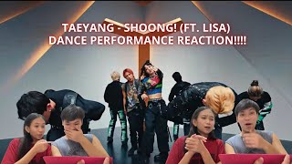 TAEYANG - SHOONG (FEAT. LISA OF BLACKPINK) DANCE PERFORMANCE REACTION | PHILIPPINES |