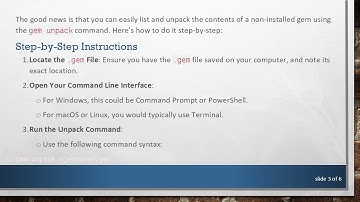 How to Show the Contents of a Ruby .gem File? A Simple Guide