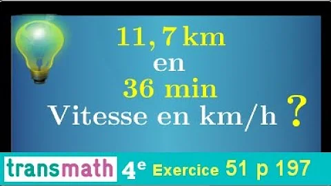 Comment calculer la vitesse moyenne en km h ?