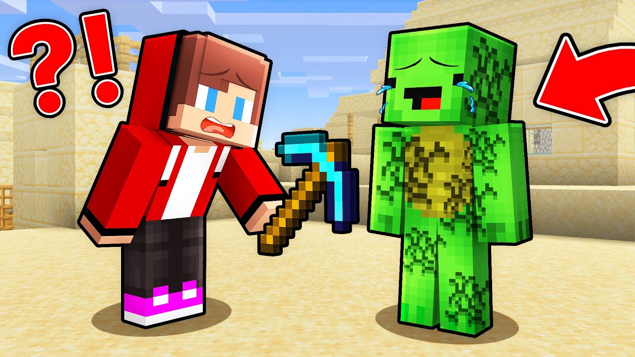 JJ And Mikey Creating The MAGIC PICKAXE in Minecraft Maizen