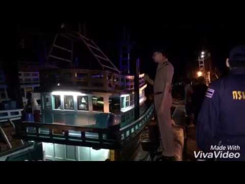 (pi-po ประจวบคีรีขันธ์) การให้รับความช่วยเรือลูกเรือประมงจากเหตุเรืออัปปรางที่สะพานปลาเจริญลาภ วันที่ 2ต.ค.60 เวลา 22.30น.